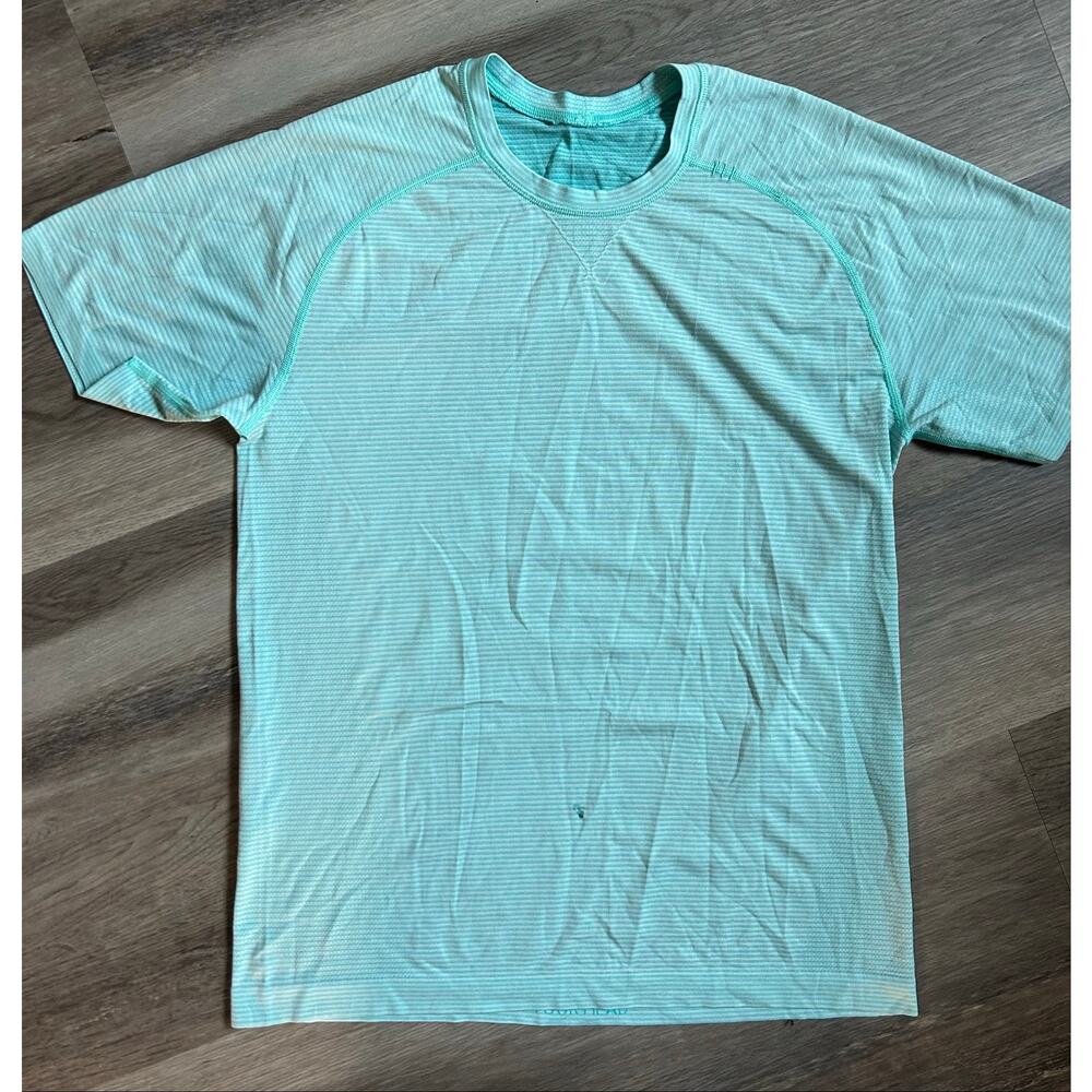 Lululemon MetalVentTech ShortSleeve 2.0 teal athletic comfy soft coastal flawed